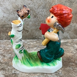 Goebel Figurine, Charlot Byj Red Head Series, BYJ 10 Springtime, Tmk 5, Type 1