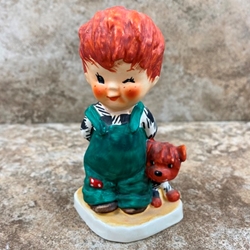 Goebel Figurine, Charlot Byj Red Head Series, BYJ 2 Roving Eye, Tmk 4, Type 1