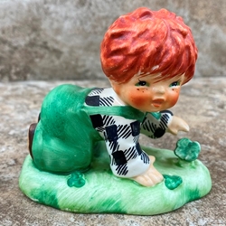 Goebel Figurine, Charlot Byj Red Head Series, BYJ 44 Lucky Day, Tmk 5, Type 1