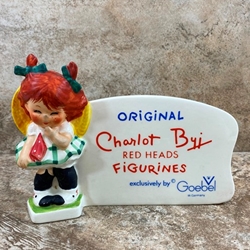 Goebel Figurine, Charlot Byj Red Head Series, BYJ 47 Little Miss Co, Tmk 5, Type 1