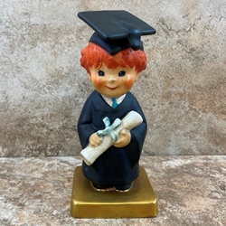 Goebel Figurine, Charlot Byj Red Head Series, BYJ 69 Bachelor Degree, Tmk 5, Type 1