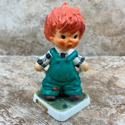 Goebel Figurine, Charlot Byj Red Head Series, BYJ 27 Plenty of Nothing, Tmk 4, Type 1