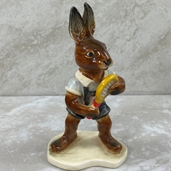 Goebel Figurines, Bavarian Bunnies, Tennis Boy, Tmk 6, Type 1