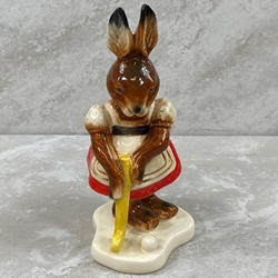 Goebel Figurines, Bavarian Bunnies, Golfing Girl, Tmk 6, Type 1