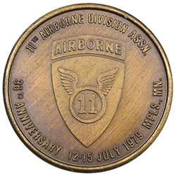 11th Airborne Division Association, 36th Anniversary, Bronze