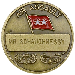 101st Airborne Division (Air Assault), Division Commander, Iraq Saudiarabia, 1 1/2", MR Schaughnessy, , Type 2