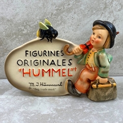 M.I. Hummel 208 Dealer's Plaque In French, Tmk 2, with Trademark 1947, Type 2