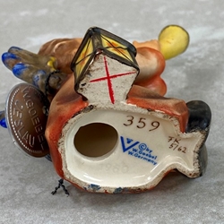 Click here to view larger image M.I. Hummel 359 Tuneful Angel, Arbeitsmuster, Color, Red X, FK 5/62, Tmk 4