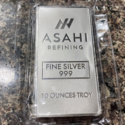 ASAHI Ten Troy Ounces .999 Fine Silver