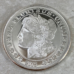 One Ounce 2015 Morgan, .999 Fine Silver Round