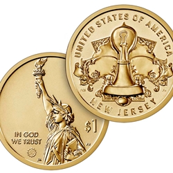 American Innovation 2019 $1 Reverse Proof Coin - New Jersey