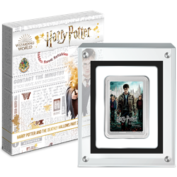 2021 Niue Harry Potter Deathly Hallows Part 2 Poster 1 oz .999 Silver Coin Bar Wanted Sold $100.00