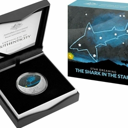 2021 Australia Shark in the Stars Beizam 1/2 oz .999 Silver Coin Wanted Sold $50.00