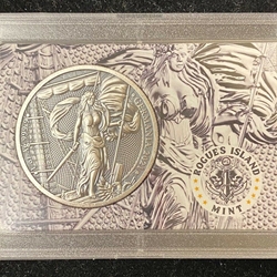 2021 Germania Antiqued 1 oz .999 Silver BU Coin in Case Wanted Sold $75.00