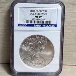 2009 American Eagle Silver One Ounce Certified / Slabbed MS69 - 347