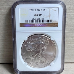 2012 American Eagle Silver One Ounce Certified / Slabbed MS69 - 161