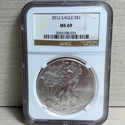 2012 American Eagle Silver One Ounce Certified / Slabbed MS69 - 035