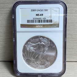 2009 American Eagle Silver One Ounce Certified / Slabbed MS69 - 101