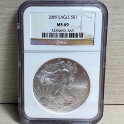 2009 American Eagle Silver One Ounce Certified / Slabbed MS69 - 383
