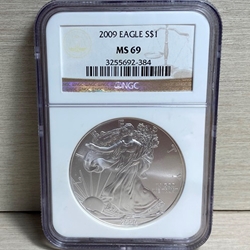 2009 American Eagle Silver One Ounce Certified / Slabbed MS69 - 384