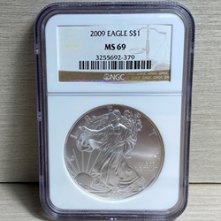 2009 American Eagle Silver One Ounce Certified / Slabbed MS69 - 379