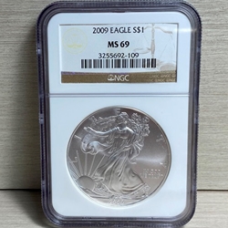 2009 American Eagle Silver One Ounce Certified / Slabbed MS69 - 109