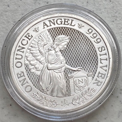 2021 St. Helena East India Napoleon Angel 1 oz Silver £1 Coin