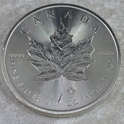 2014 Canadian 5 Dollars 1 Ounce Silver Maple Leaf