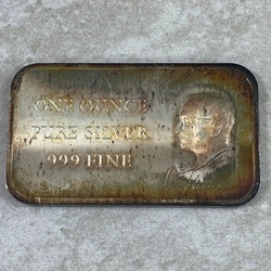 One Ounce, .999 Fine Silver Bar