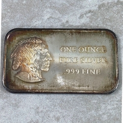 One Ounce, .999 Fine Silver Bar