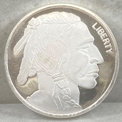 One Ounce Liberty, .999 Fine Silver Round