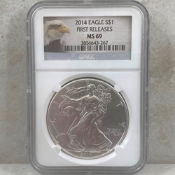 2014 American Eagle Silver One Ounce Certified / Slabbed MS69 - 267