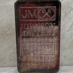 JM Bullion .999 Fine 100 oz Silver Bullion Bars R04055