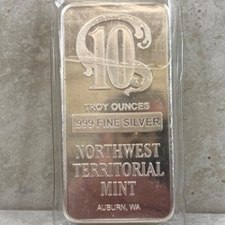Northwest Territorial Mint .999 Fine 10 oz Silver Bullion Bars