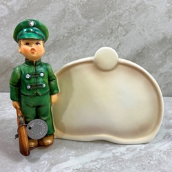 Hummel 726 Soldier Boy Plaque, Arbeitsmuster, Green