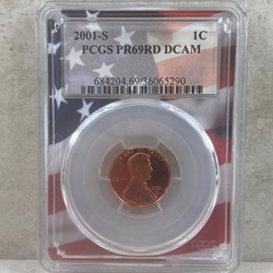 2001-S U.S. Cent Proof Certified / Slabbed