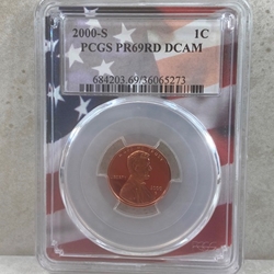 2000-S U.S. Cent Proof Certified / Slabbed