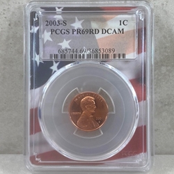 2003-S U.S. Cent Proof Certified / Slabbed