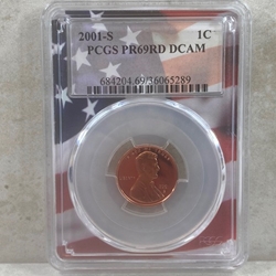 2001-S U.S. Cent Proof Certified / Slabbed