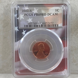 2002-S U.S. Cent Proof Certified / Slabbed