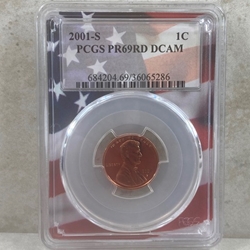 2001-S U.S. Cent Proof Certified / Slabbed