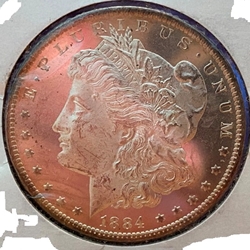 1884-O Morgan Silver Dollar