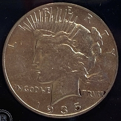 1935-S Peace Silver Dollar