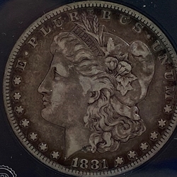 1881-S Morgan Silver Dollar Tombstone