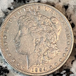 1884 Morgan Silver Dollar