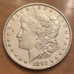 1882 Morgan Silver Dollar