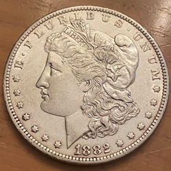 1882-O Morgan Silver Dollar