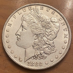 1882-O Morgan Silver Dollar