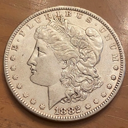 1882-O Morgan Silver Dollar