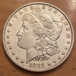 1882-O Morgan Silver Dollar